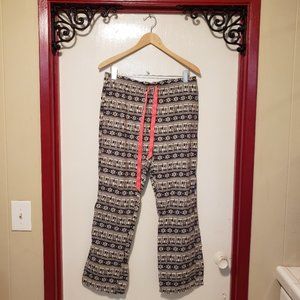 Pink by Victoria Secrets Snow Flake Pajama Bottoms